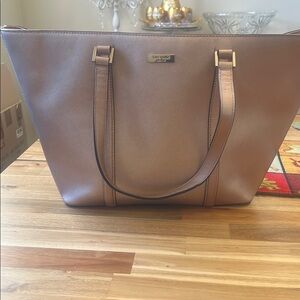 Kate Spade golden tan Leather Tote Bag